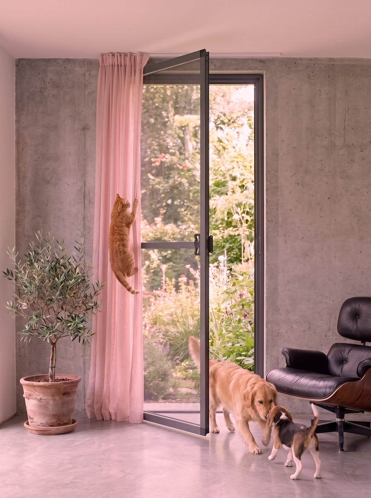 Fixed Removable Door Fly Screen Pet Mesh