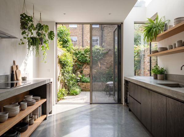 Sliding Pleated Fly Screens — Single Door